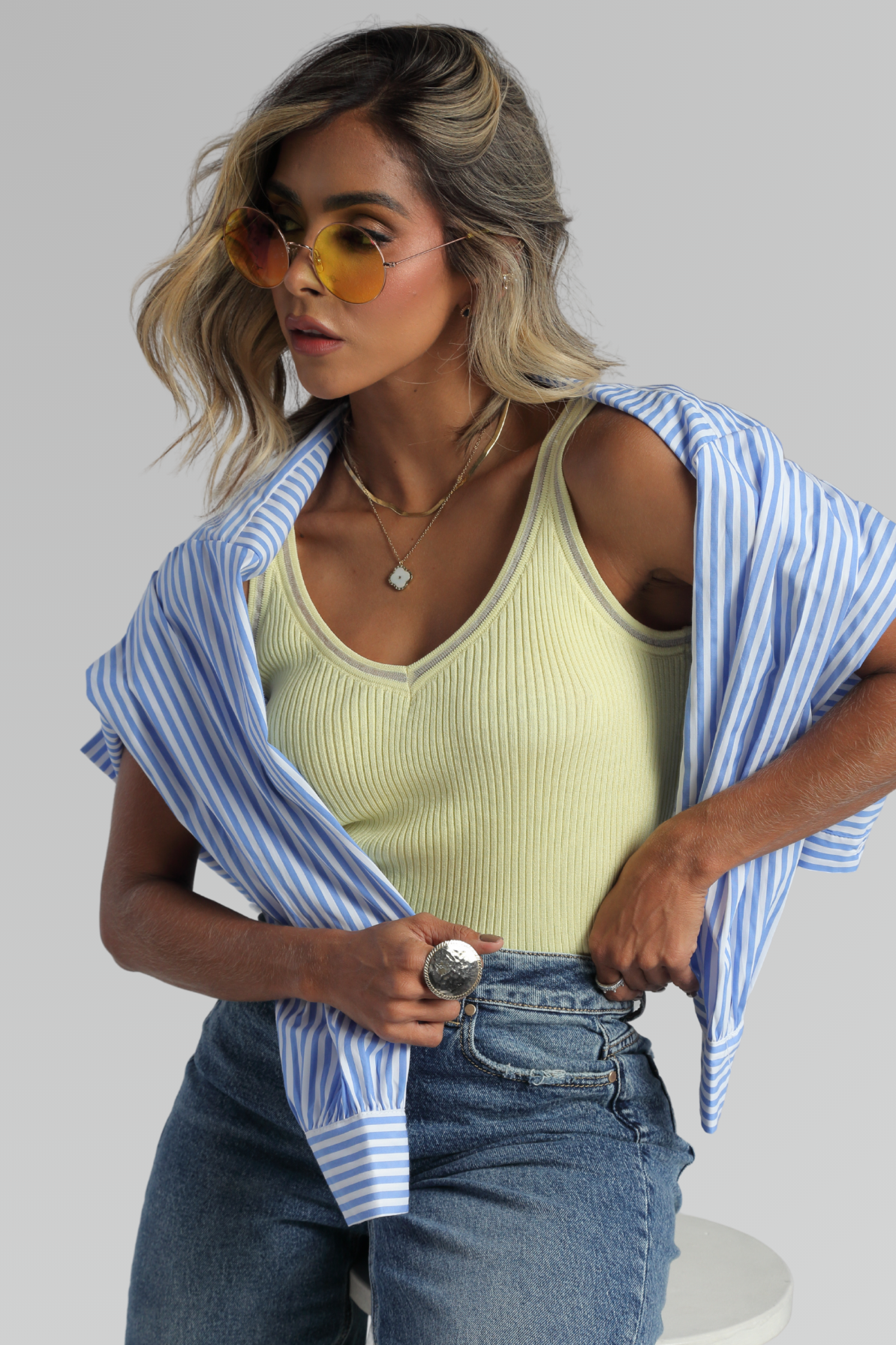 Blusa Básica de Tirantes