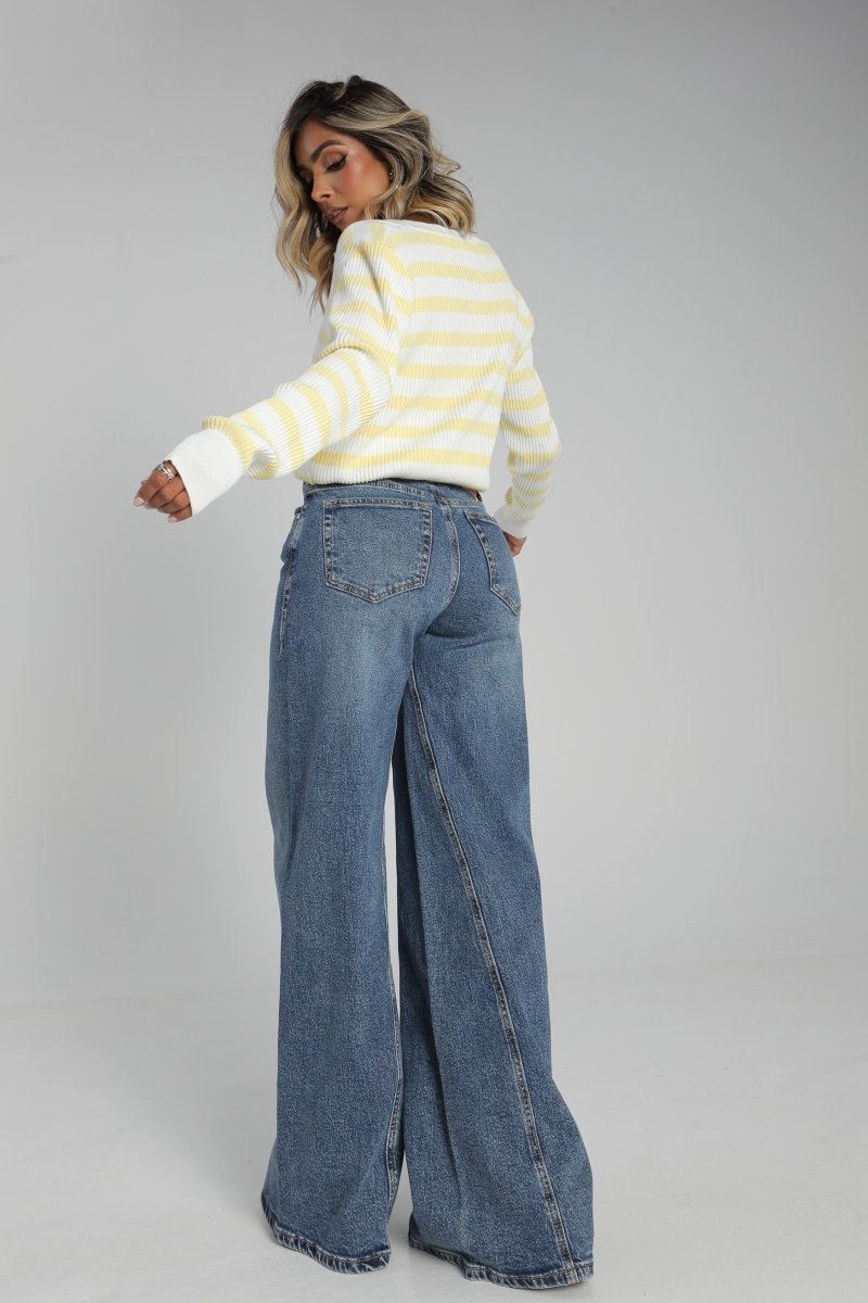 Buzo Amarillo A Rayas - Lola Mora