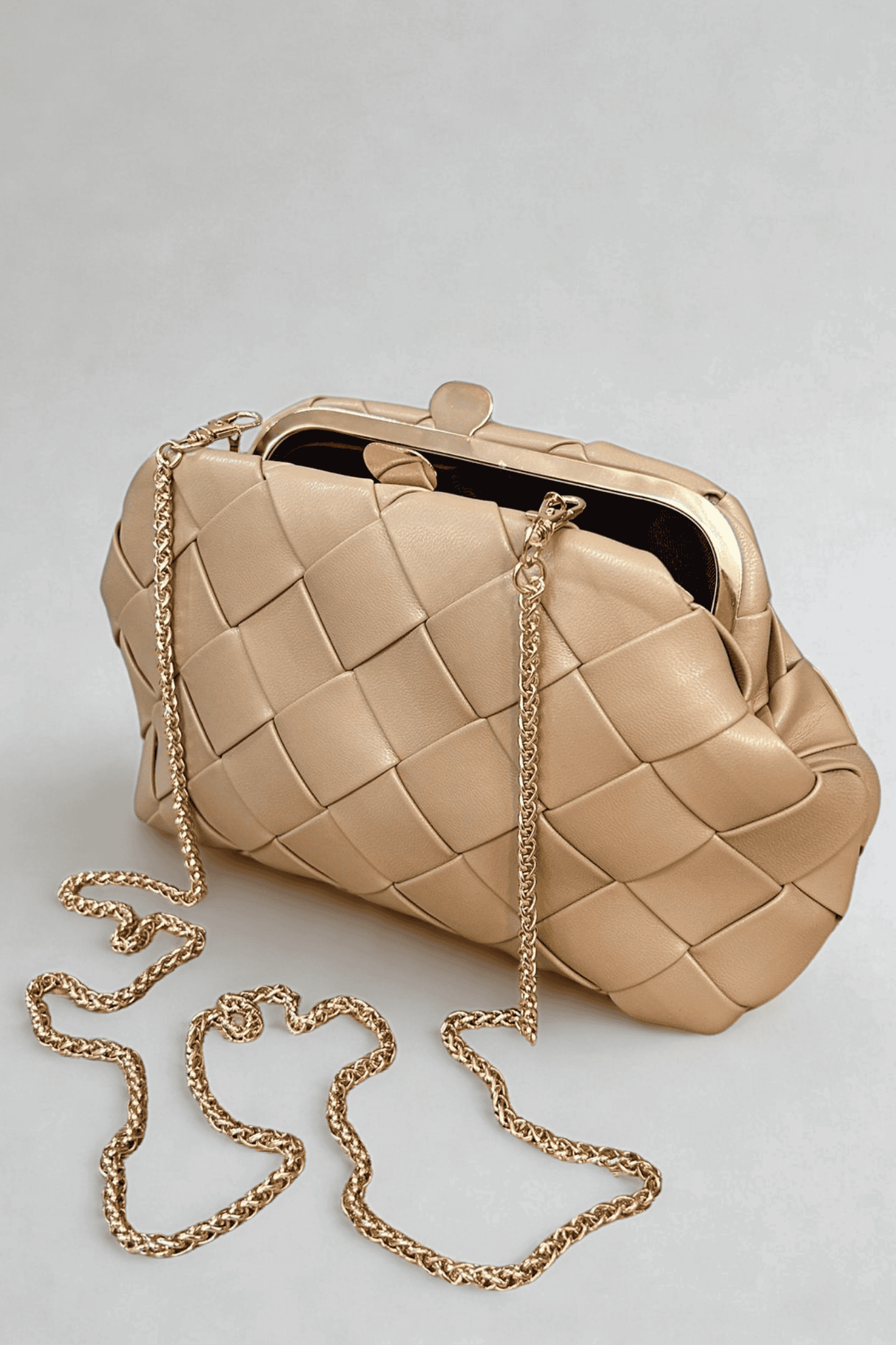 Bolso De Mano Beige