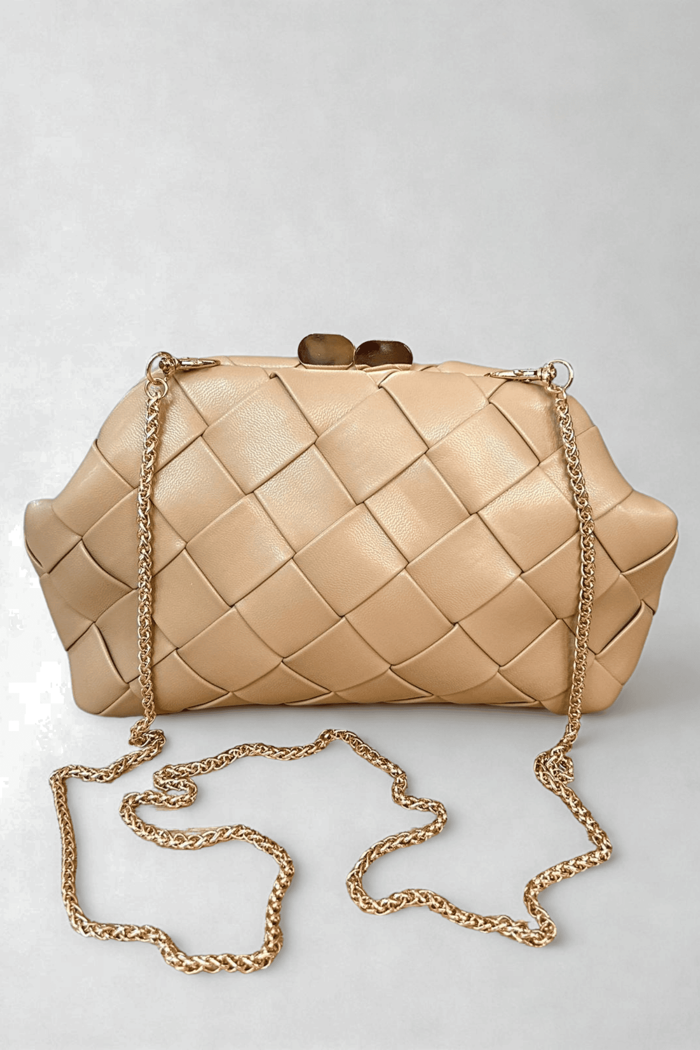 Bolso De Mano Beige