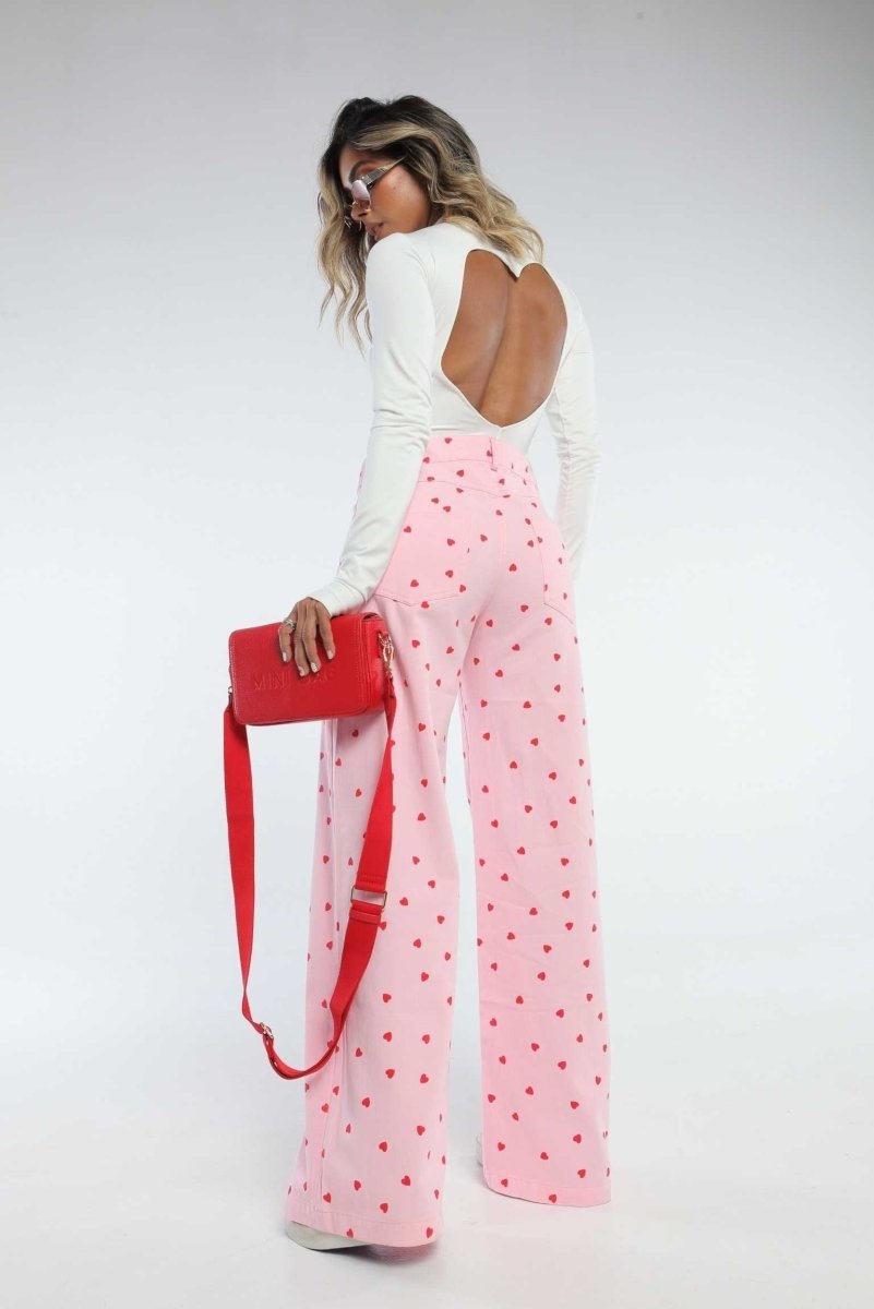 Body blanco cuello tortuga y escote de corazón en la espalda - Lola Mora