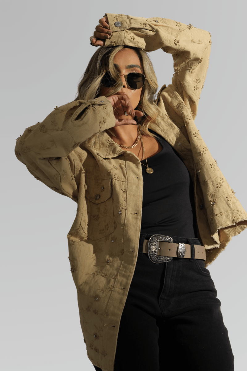 Chaqueta Beige Estilo Western - Lola Mora